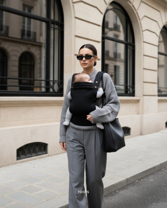 Calín carrier - black denim