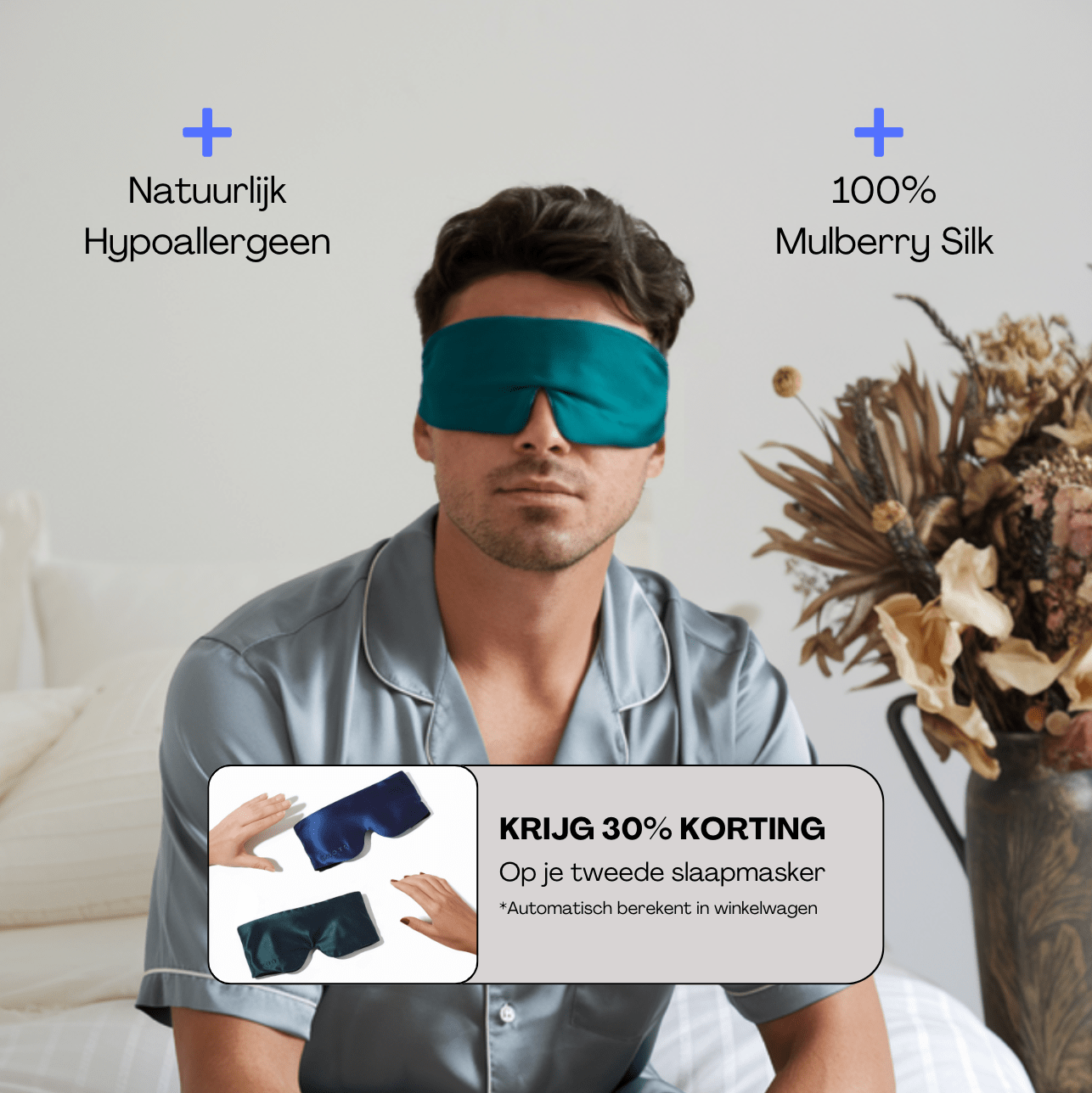 Zijde Slaapmasker - Onyx Green
