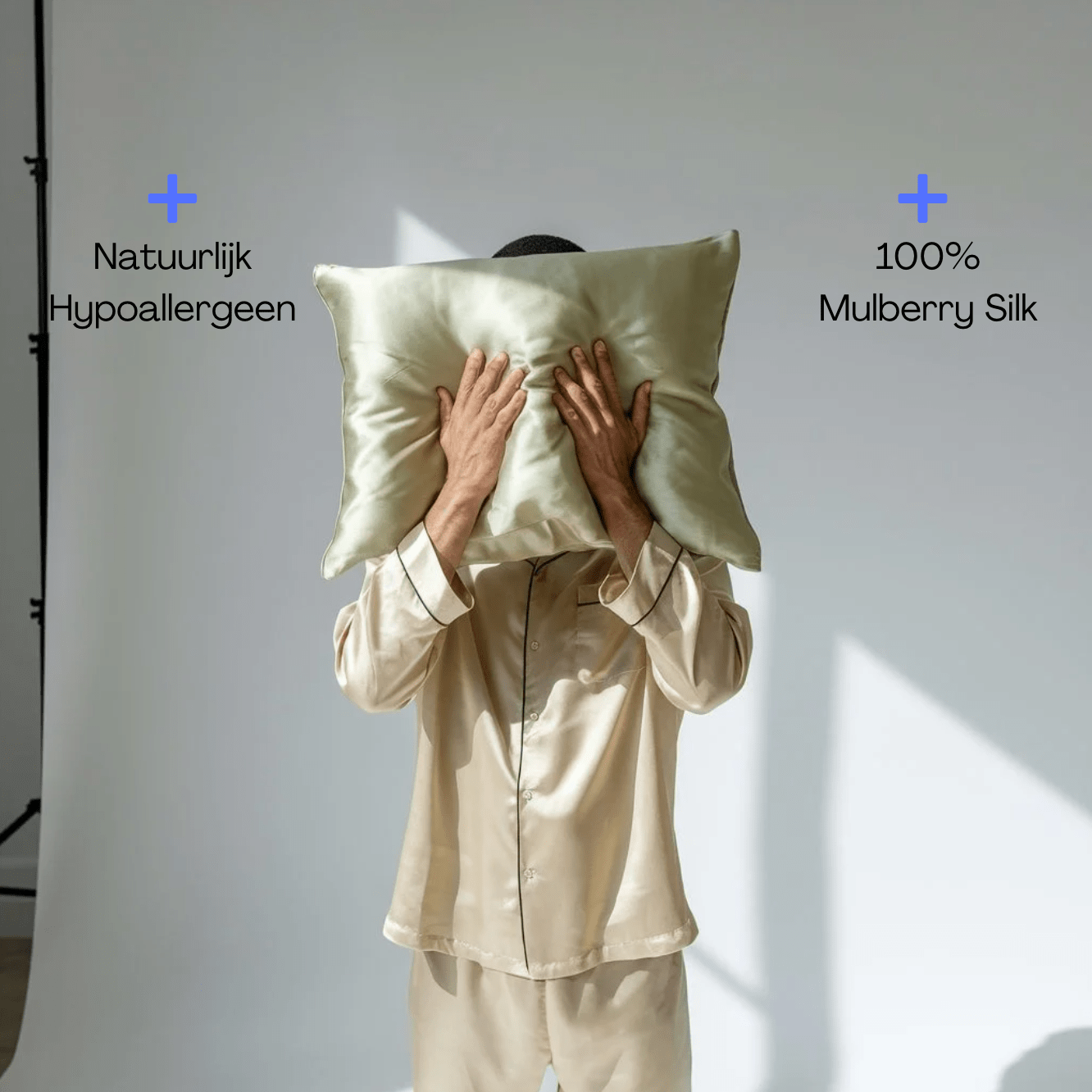 Silk Beauty Kussensloop - Olive Dusk