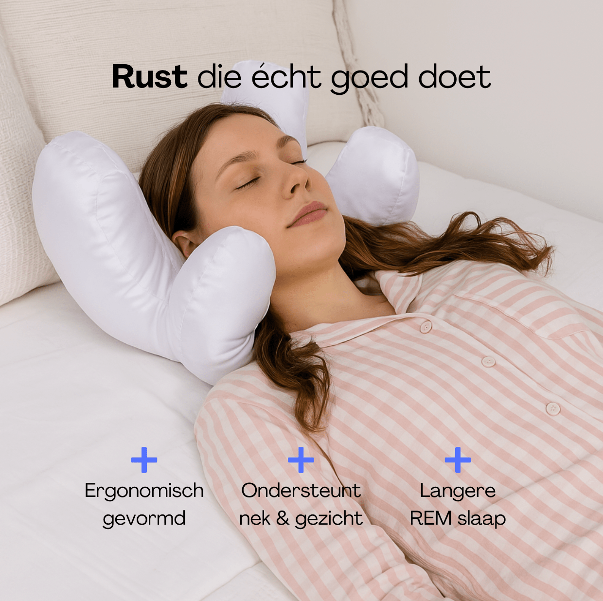 Beauty Face Pillow + Satijnen Kussensloop