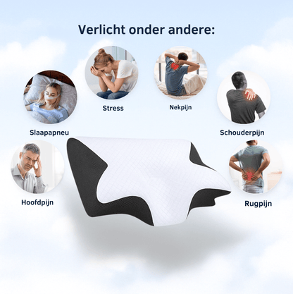 Ergonomisch 'Spine Support Pillow' + Gratis Kussensloop
