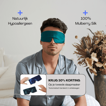 Zijde Slaapmasker - Onyx Green