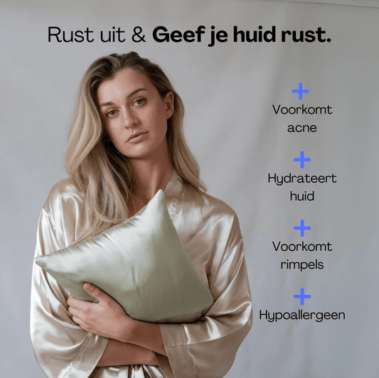 Silk Beauty Kussensloop - Olive Dusk