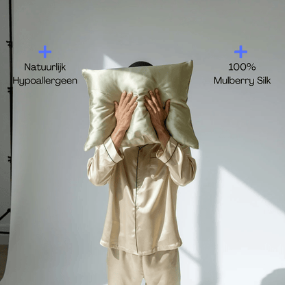 Silk Beauty Kussensloop - Olive Dusk