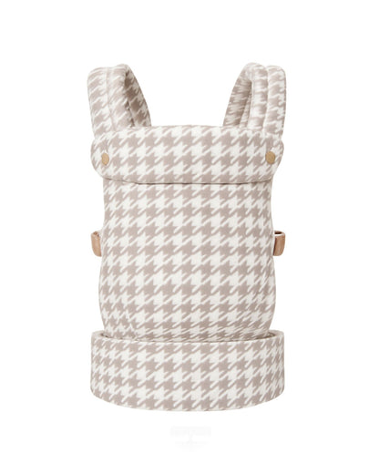Calín carrier - khaki houndstooth